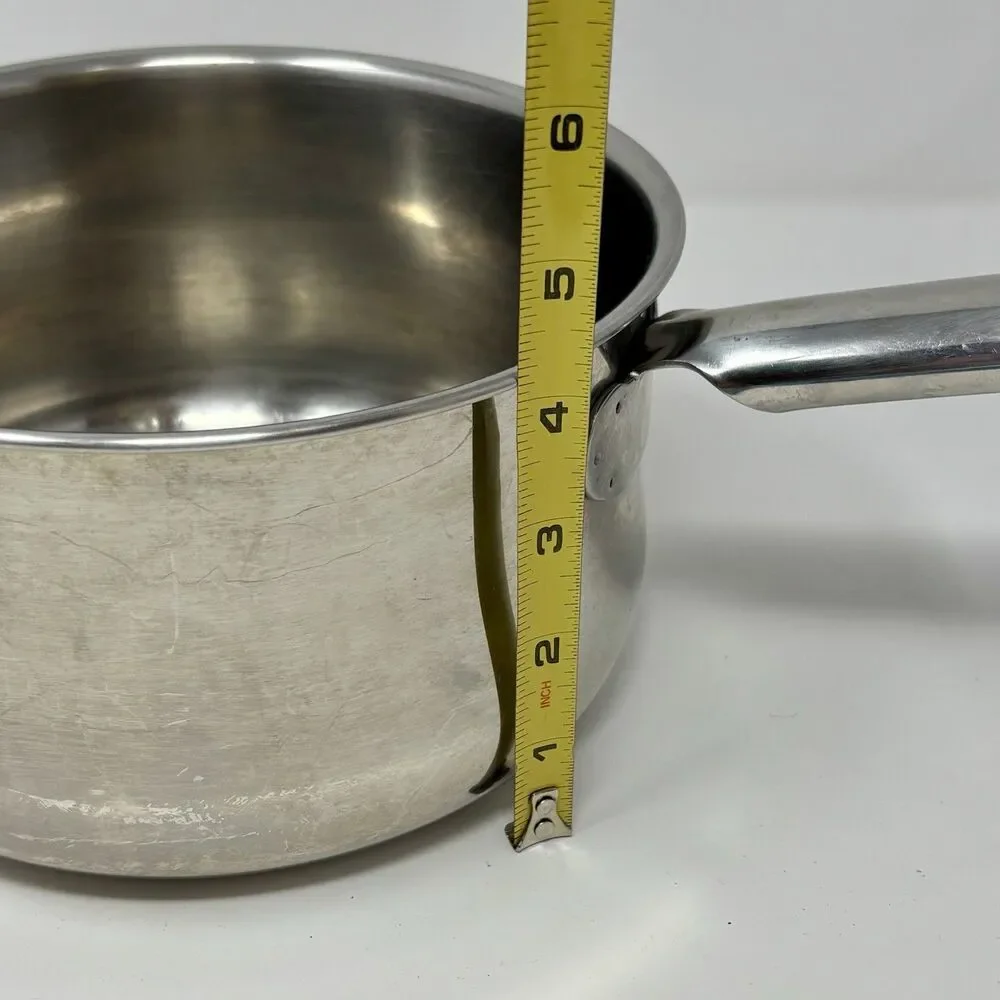 Revere Ware SX Stainless Steel 2.5qt Sauce Pan Pot Copper Clad Bottom No lid